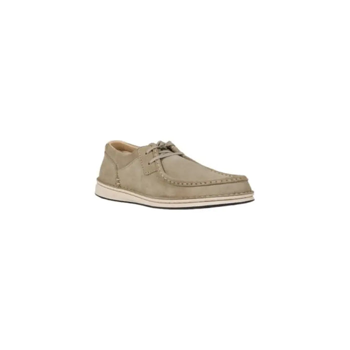 Khaki-colored casual leather shoe from Tan Leather Casual Shoe collection