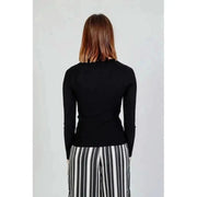 Fifth label black rib knit top - urban style women knitwear for city fashion