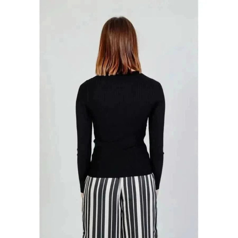 Fifth label black rib knit top - urban style women knitwear for city fashion