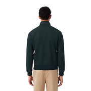 Blouson aviateur en coton vert foncé avec poignets et ourlet côtelés, collection homme Lacoste