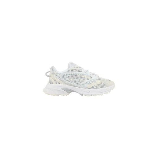 Lacoste men sneakers white mesh and synthetic overlay with chunky textured sole in polyester and polyurethane E03286