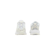 Baskets Lacoste pour homme, blanches, en mesh et cuir synthétique, avec semelle épaisse en polyester et polyuréthane e03286