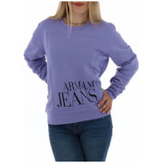 Lavender Armani Jeans sweatshirt displayed in a product image