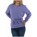 Lavender Armani Jeans sweatshirt displayed in a product image