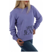 Lavender Armani Jeans crewneck sweatshirt displayed for stylish casual wear
