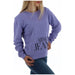 Lavender Armani Jeans crewneck sweatshirt displayed for stylish casual wear