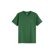 T-shirt Levi's vert foncé pour homme, manches courtes, col rond, petit logo rouge, 100 % coton