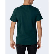 T-shirt Levi's vert foncé pour homme, en coton, à manches courtes et col rond, vue de face, idéal pour un style décontracté.