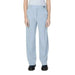 Light blue wide-leg high-waist trousers - Only Women Trousers collection