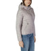 Light gray hooded puffer jacket from Colmar Originals Women’s collection