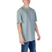 Light green Calvin Klein Jeans Men’s Printed T Shirt displayed on a neutral background