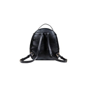 Black leather backpack with adjustable straps from Liu Jo featuring zip and pocket details