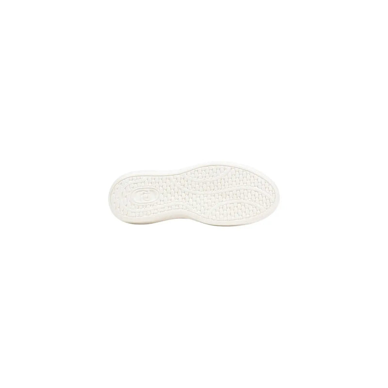 White textured rubber sole with embossed logo on Liu Jo women black polyurethane platform sneakers