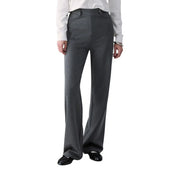 Liu Jo Jean en coton stretch bleu pour femme, pantalon évasé taille haute gris foncé à coupe ajustée