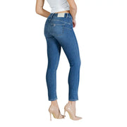 Liu Jo Jean court slim en coton stretch bleu pour femme, vue de dos