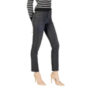 Liu Jo Jean noir pour femme, coupe slim, délavage foncé, jambe droite