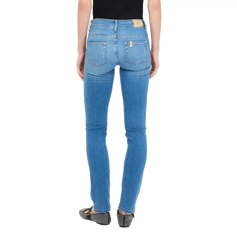 Liu Jo Jean slim bleu pour femme en mélange de coton, vue de dos