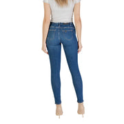 Liu Jo Jean skinny taille haute bleu en mélange de coton pour femme, vue de dos