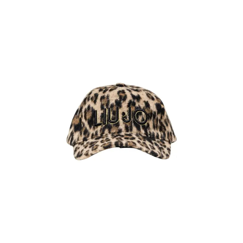 Leopard print baseball cap with embroidered lettering from Liu Jo Womens collection