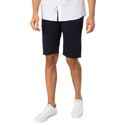 Lyle & Scott Short en coton bleu marine pour homme, fermeture boutonnée sur le devant et logo de la marque, vue de face