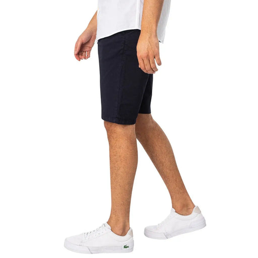 Lyle & Scott Short en coton bleu marine pour homme, avec coutures latérales et logo brodé, vue de face