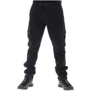 Pantalon cargo noir Lyle & Scott pour homme, vert, avec de multiples poches et une finition résistante, vu de dos