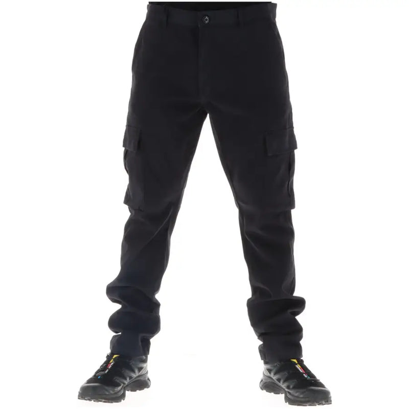 Pantalon cargo noir Lyle & Scott pour homme, vert, avec de multiples poches et une finition résistante, vu de dos