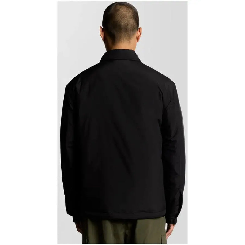 Blazer homme Lyle & Scott noir zippé en polyester jk2334v, au design minimaliste et élégant et au col structuré.