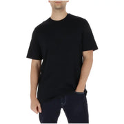 Lyle & Scott hommes t-shirt en coton noir, col rond et manches courtes, pour une tenue décontractée