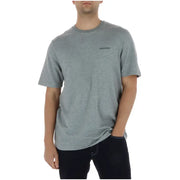 Lyle & Scott hommes t-shirt Coton chiné gris avec petit logo Patagonia noir sur la poitrine gauche