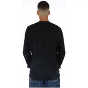 Lyle & Scott men’s black long-sleeved cotton crew neck sweatshirt for casual wear