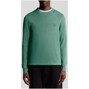 Green lyle & scott crew neck sweatshirt with small logo on chest.
