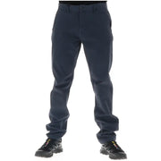 Lyle & Scott Pantalon pour homme en mélange de coton noir, avec un tissu chino bleu marine foncé et une coupe droite classique.