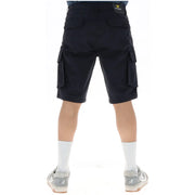 Lyle & Scott Short cargo noir pour homme, avec de multiples poches et un écusson de marque au dos.