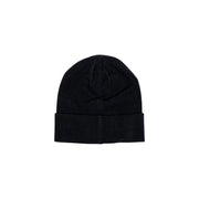 Lyle & Scott Bonnet en laine noir pour homme, à revers replié, vue de face