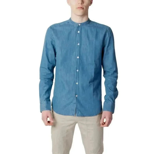 Peuterey - Men Shirt - blue-1 / 3XL - Clothing Shirts