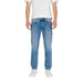 Man wearing Light Blue Denim Jeans for Men and a white T-shirt