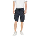 Man wearing Men’s Black Cargo Shorts showcasing durable athletic wear