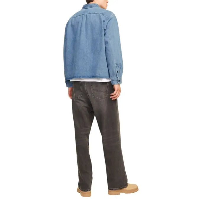 Man wearing a denim jacket and dark jeans from Casual Denim Jacket collection