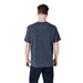 Man wearing a gray T-shirt and dark jeans from Mens Blue and Gray T-Shirts and Dark Jeans collection