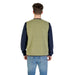Man wearing a green vest and blue jeans, showcasing Olive Green Vest for Men