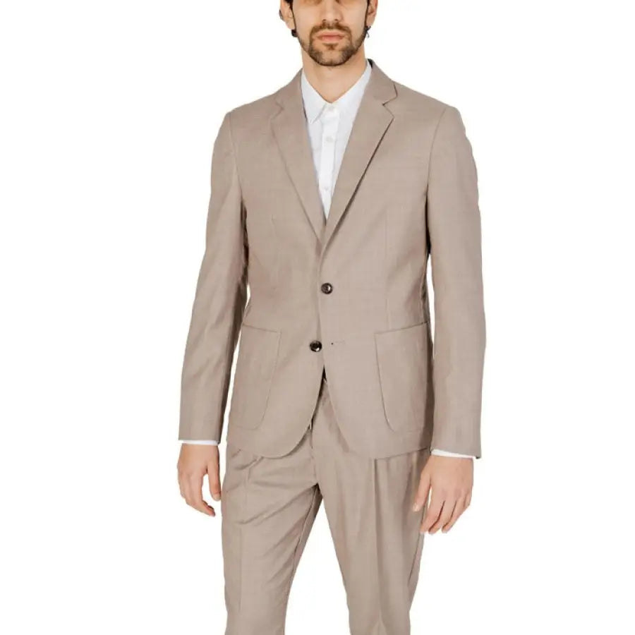 
                      
                        Antony Morato Men Blazer for spring summer, stylish man in suit and tie
                      
                    