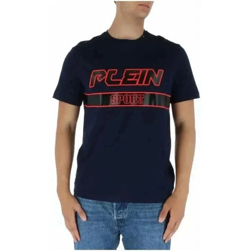 Plein Sport - Hommes T-Shirt - bleu / S - Vêtements T-shirts