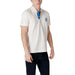 Man modeling Napapijri Men White Cotton Polo for Spring Summer collection