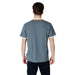 Man wearing a gray short-sleeved shirt from Napapijri Men Green Cotton Polo Shirt