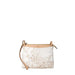 Map-patterned beige crossbody handbag with gold zipper for stylish everyday use