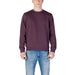 Maroon crewneck sweatshirt from Boss Men Knitwear Grey Cotton Sweater collection
