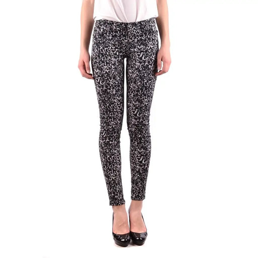 Women’s black and white patterned skinny jeans from Michael Kors for women