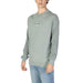 Mint green Calvin Klein Jeans crewneck sweatshirt featuring minimal branding for men