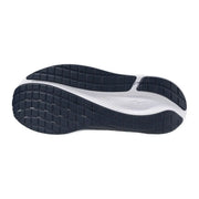 Baskets Mizuno pour homme, semelle extérieure noire et blanche avec motif de semelle extérieure en caoutchouc texturé pour chaussures de sport à lacets
